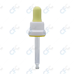 Gotero tapa plástica blanca pera amarilla
