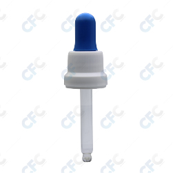 Gotero tapa plástica blanca pera azul
