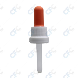 Gotero tapa plástica blanca pera naranja-100