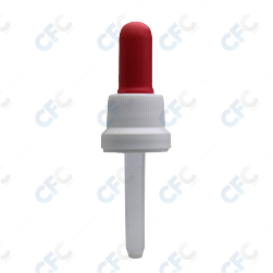 Gotero tapa plástica blanca pera roja pipeta plástica