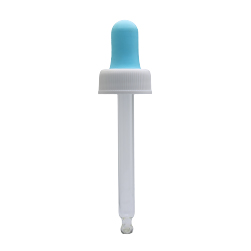Gotero tapa plástica corta blanca pera - 100