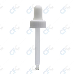 Gotero tapa plástica corta blanca-100