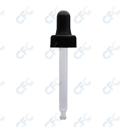 Gotero tapa plástica corta negra-100